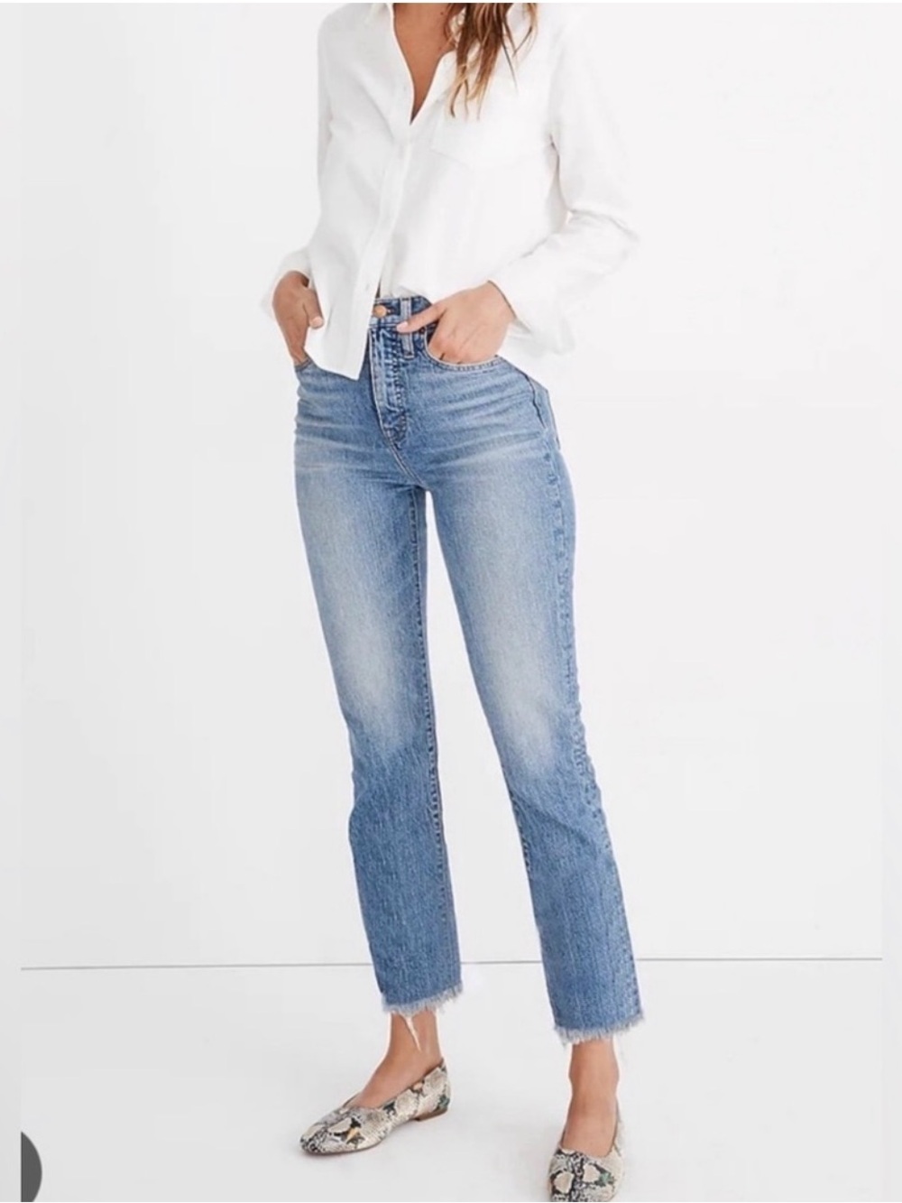 Madewell the perfect vintage Jean with raw hem